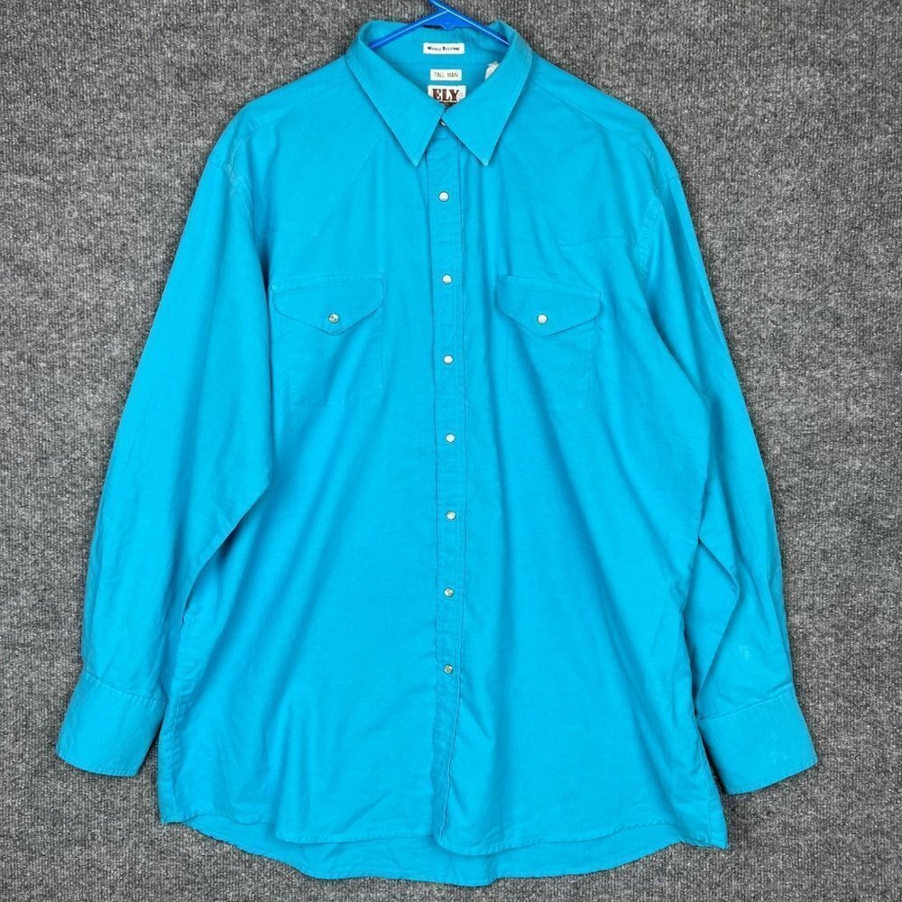 Fly Cattleman Wrinkle Resistant Pearl Snap Western Shirt 18/36 Long Sleeve shirt